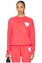 view 1 of 4 Heart Sweatshirt in Rouge