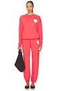 view 4 of 4 Heart Sweatshirt in Rouge