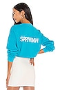 view 1 of 5 Small Logo Sweatshirt in Turquoise