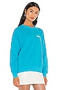 view 3 of 5 Small Logo Sweatshirt in Turquoise