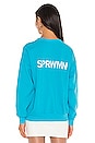 view 4 of 5 Small Logo Sweatshirt in Turquoise