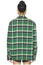 view 4 of 5 Shacket in Green Plaid