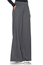 view 2 of 6 Wide Leg Pants With Pintuck in Grey Pinstripe