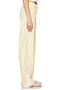 view 4 of 7 Baggy Athletic Stripe Sweatpants in Butter & White