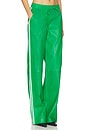 view 2 of 6 Baggy Leather Athletic Sweatpants in Kelly Green & White