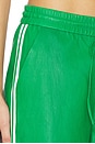 view 6 of 6 Baggy Leather Athletic Sweatpants in Kelly Green & White