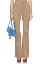 view 1 of 6 5 Pocket Micro Flare Pant in Taupe
