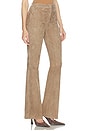 view 2 of 6 5 Pocket Micro Flare Pant in Taupe