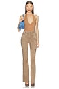 view 6 of 6 5 Pocket Micro Flare Pant in Taupe
