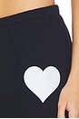 view 7 of 6 Heart Sweatpants in Navy & White