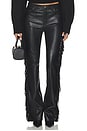view 2 of 6 Fringe Micro Flare Pant in Black