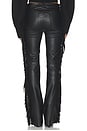 view 5 of 6 Fringe Micro Flare Pant in Black