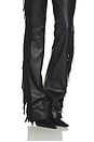 view 7 of 6 Fringe Micro Flare Pant in Black