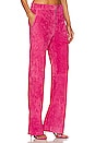 view 2 of 4 Baggy Low Rise Suede Trousers in Hot Pink