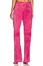 view 3 of 4 Baggy Low Rise Suede Trousers in Hot Pink