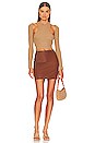 view 4 of 4 Mini Skirt in Special Dark Cognac
