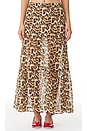 view 1 of 4 Ruffle Maxi Skirt in Leopard