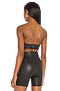 view 3 of 4 Leather Bandeau Top in Black