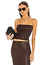 view 1 of 4 Bandeau Top in Dark Chocolate