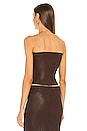 view 3 of 4 Bandeau Top in Dark Chocolate