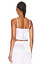 view 3 of 4 Cropped Scoop Neck Cami in White