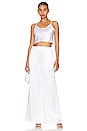 view 4 of 4 Cropped Scoop Neck Cami in White