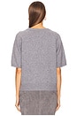 view 3 of 4 Short Sleeve Raglan Knit Top in Grey