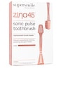 view 2 of 3 Zina45 Sonic Pulse Toothbrush Replacement Heads 2 Pack in Chrome Rose Gold