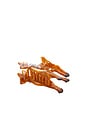 view 1 of 8 Hand-Painted Fawn Claw Hair Clip in 