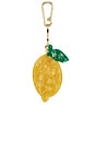 view 3 of 4 Hand-painted Bag Charm in Lemon