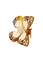 view 2 of 6 Hand-Painted Mini Boho Monarch Claw Hair Clip in Brown