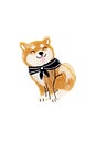 view 1 of 6 Hand-Painted Shiba Inu Claw Hair Clip in 