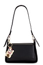 view 5 of 5 Hand-Painted Maneki-Neko Cat Bag Charm & Keychain in Good Fortune