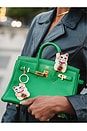 view 6 of 5 Hand-Painted Maneki-Neko Cat Bag Charm & Keychain in Good Fortune
