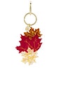 view 2 of 4 Hand-Painted Maple Leaves Bag Charm + Keychain in 