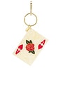 view 1 of 4 Hand-Painted Ace Of Hearts Bag Charm + Keychain in 