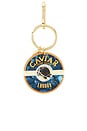 view 2 of 4 Hand-Painted Caviar Bag Charm + Keychain in 