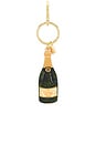 view 2 of 5 Hand-Painted Champagne Bag Charm + Keychain in 