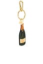 view 3 of 5 Hand-Painted Champagne Bag Charm + Keychain in 