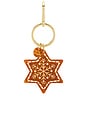 view 1 of 4 Hand-Painted Gingerbread Star Bag Charm + Keychain in 