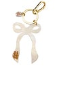 view 1 of 1 LLAVERO COQUETTE BOW BAG CHARM + KEYCHAIN in White
