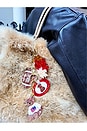 view 5 of 5 Hand-Painted Vintage Football Bag Charm in 