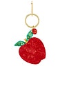 view 1 of 4 Hand-painted Bag Charm in Apple