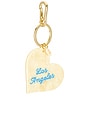 view 3 of 4 x Revolve Hand-Painted Los Angeles Heart Bag Charm + Keychain in 