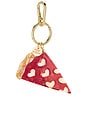 view 1 of 4 Hand-painted Bag Charm in Pizza