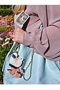 view 2 of 2 Hand-painted Sheep Bag Charm + Keychain in 