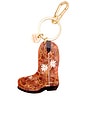 view 1 of 2 Hand-painted Daisy Cowboy Boot Bag Charm + Keychain in 