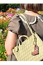view 2 of 2 Hand-painted Daisy Cowboy Boot Bag Charm + Keychain in 