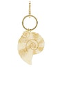 view 1 of 4 Hand-painted Spiral Shell Bag Charm & Keychain in 