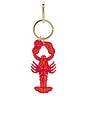 view 1 of 4 Hand-painted Lobster Bag Charm + Keychain in 